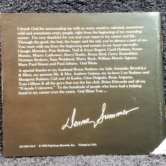 VINTAGE THE DONNA SUMMER ANTHOLOGY...2 COMPACT DISC SET...POLYGRAM...1993 - Picture 4 of 4